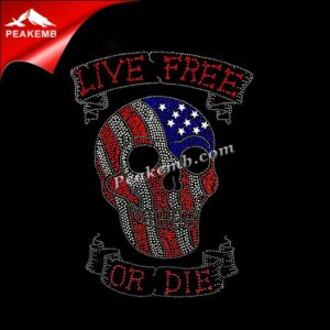 wholesale American Flag Skull Rhine …