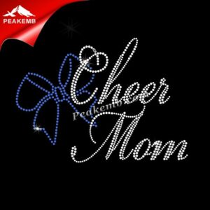 wholesale Bling cheer mom Hot fix R …