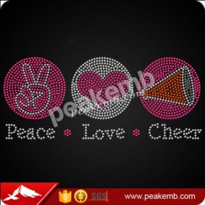 wholesale Bling peace love cheer cr …