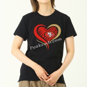 wholesale heart w/ 49ers logo desig …