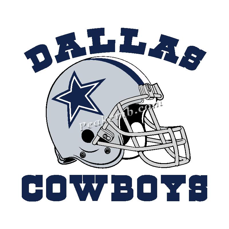 Sports helmet w/ cowboys logo design Wholesale nfl heat iron on ...