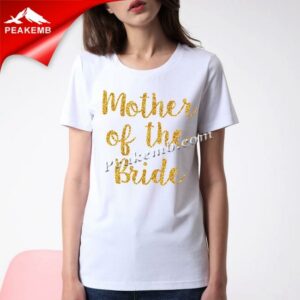 wholesale T-Shirt Bride Gold Glitte …