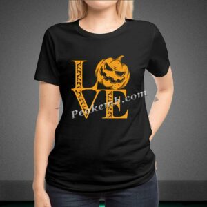 LOVE w/ pumpkin halloween heat iron …