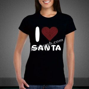 I ???? SANTA christmas heat iron on …