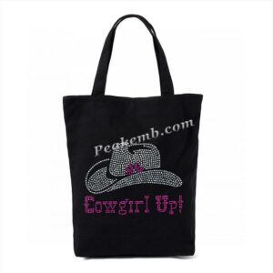 cowgirl up letters w/ hat iron on r …