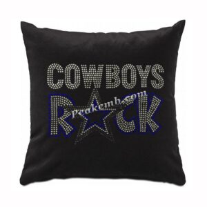 cowboys R?CK design iron on rhinest …