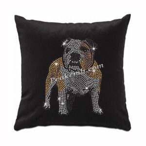 bling Doggie iron on rhinestone tra …