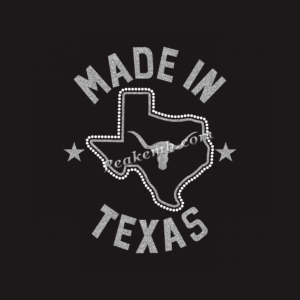 made in texas letters heat iron on  …