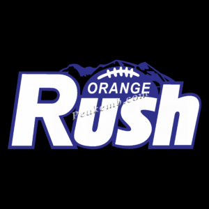 wholesale Rush orange letters iron  …