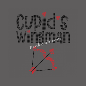 cupids wingman letters iron on rhin …