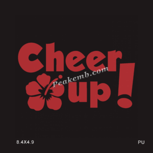 pu cheer up letters heat iron on tr …