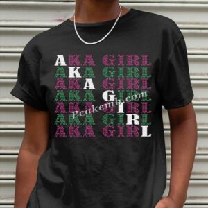 Custom AKA GIRL Rhinestone Glitter  …