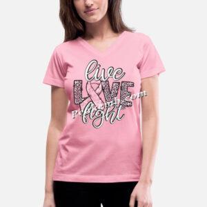 live ribbon fight Heat Vinyl t shir …