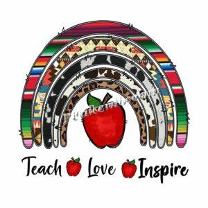 Hotfix Teach Love Inspire Printed H …