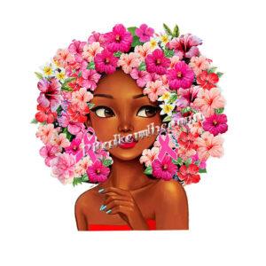 Hotfix Flower Afro Girl Heat Press  …