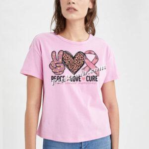 peace love cure ribbon Heat Vinyl t …