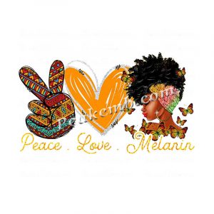 Black Girl Peace Love Melanin Heat  …