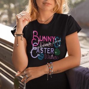 Bling bunny kisses easter wishes gl …