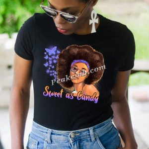 Sweet as candy afro girl heat press …