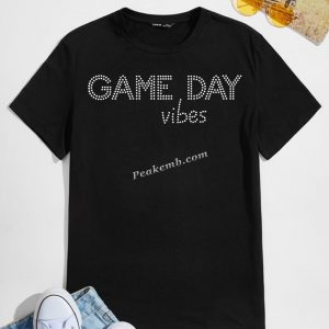 Game day vibes letter design hot fi …