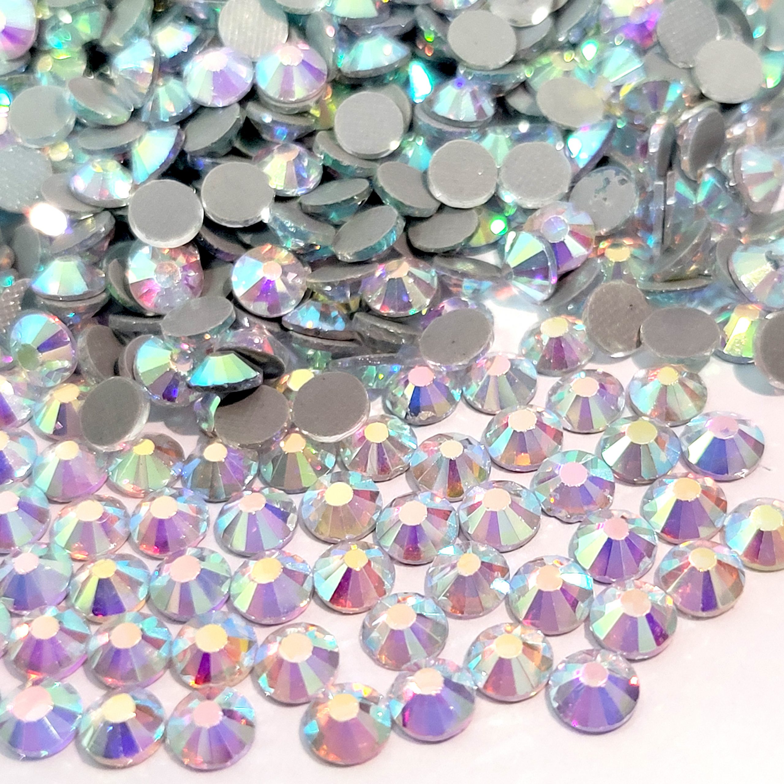 Wholesale DIY bling crystal white hot fix rhinestone for garment - PEAKEMB